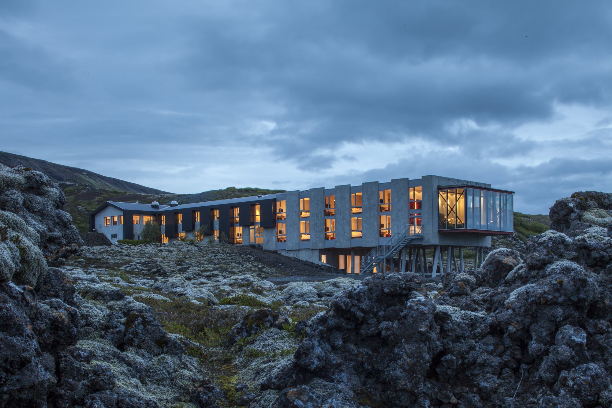 Exterior of ION Adventure Hotel in South Iceland
