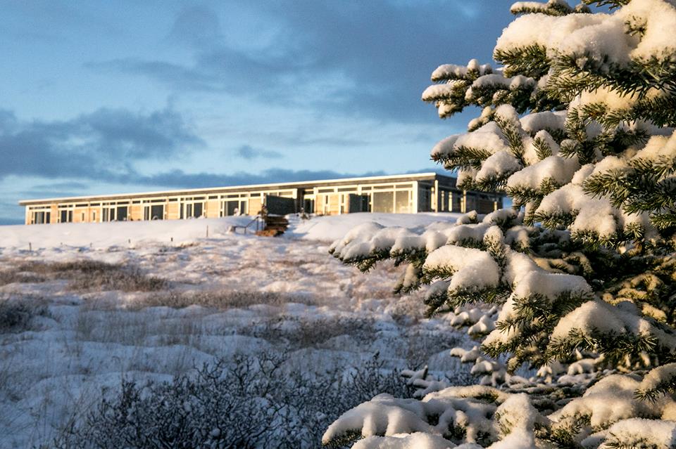 Exterior in winter at 360 Lodge in Iceland Reykjavik
