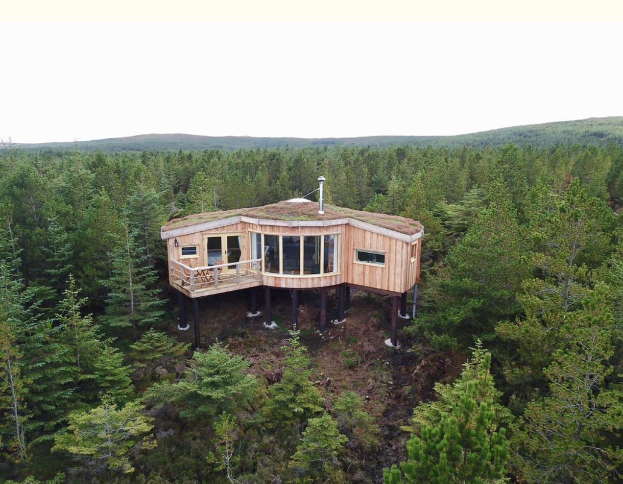 Aerial view of Uist Retreat
