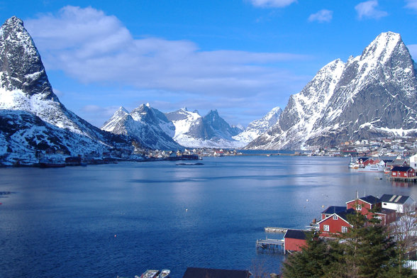 The Lyngen Alps during winter in Norway