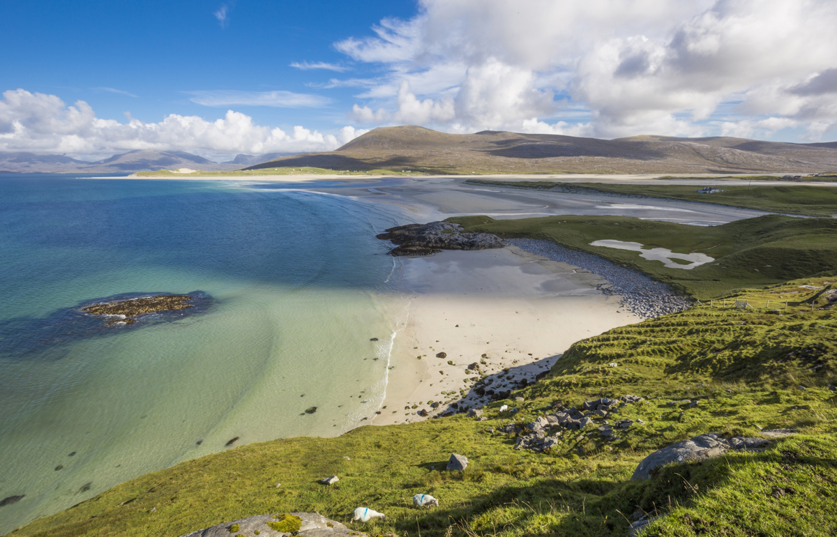 Luskentyre Sands on the Isle of Harris, Outer Hebrides, Scotland 