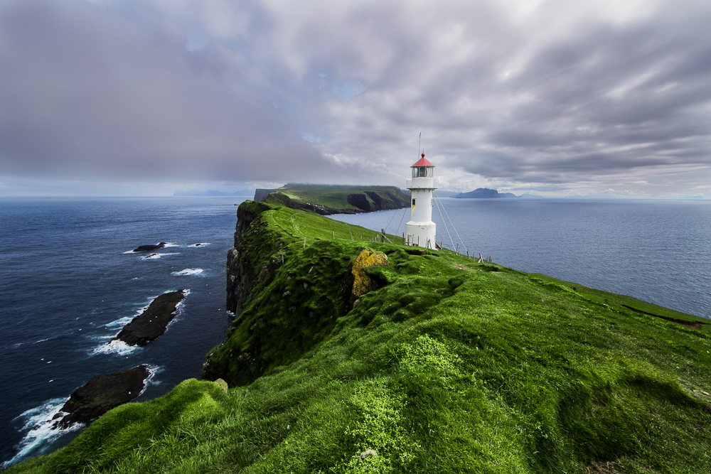 The Kallur Lighthouse in the Faroe Islands